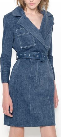 AS by DF Gianna Dress in Med Wash Denim at Nordstrom, Size Xx-Large
