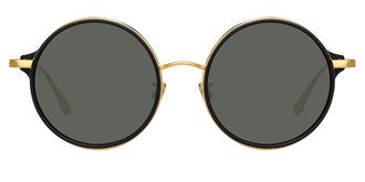 Linda Farrow BARA LFL1247 C4 Mens Sunglasses Gold Size 51