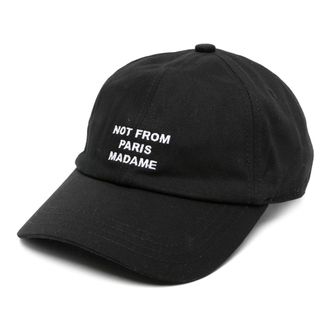 Dr&ocirc;le de Monsieur Accessoires, Heren, Zwart, ONE Size, Katoen, Slogan Cap