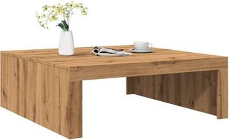 vidaXL Tavolino Salotto Rovere Artigianale 100x100x35 cm in Truciolato - Vidaxl