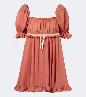 Chlo&eacute; Chlo&eacute; Ruffled silk georgette minidress