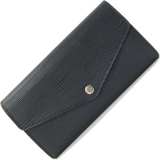 Louis Vuitton Black Noir Epi Leather Long Wallet (Bi-Fold) (Pre-Owned)