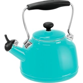Chantal Vintage 1.7-Quart Enamel-on-Steel Teakettle in Turquoise at Nordstrom