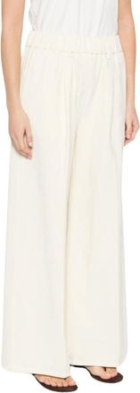 Forte_Forte Wide Trousers, female, White, Size: L Wide Trousers