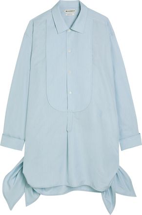 J.W.Anderson Knotted Cotton-blend Mini Shirt Dress - Light Blue - 12 (UK12 / M)