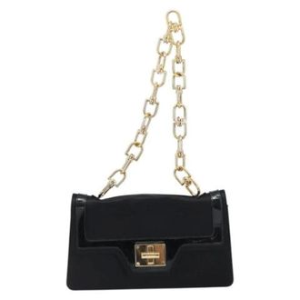 Givenchy Pre-owned Satijnen Schoudertas - Dames - Pre-owned - Zwart - Maat: ONE Size Satijn