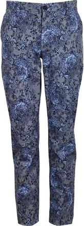 Lords of Harlech Caspian Stretch Cotton Chino Pant in Roma Floral Flannel at Nordstrom, Size 36 X 38