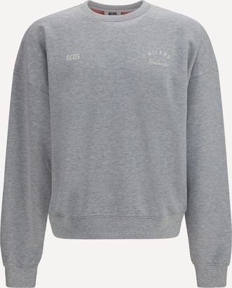 GCDS Crewneck Sweatshirt with back logo Male XL