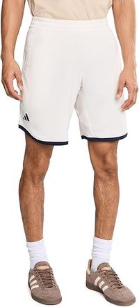 adidas Heritage Tennis Shorts Mens Workout Chalk White : SM 9, Polyester