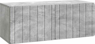 vidaXL Mueble De Tv De Pared 78,5 X 31 X 30 Cm Gris Hormig&oacute;n Vidaxl