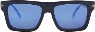 Carrera Square Frame Blue Gradient Lens Sunglasses - Black