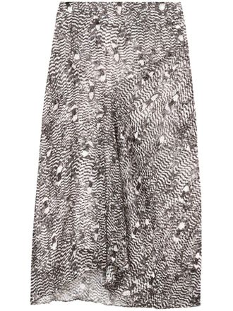 Isabel Marant Lisanne midi-rok - Zwart