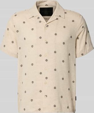 Bugatti Regular Fit Freizeithemd mit Reverskragen in Sand, Gr&ouml;&szlig;e XXL