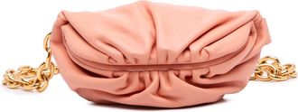 Bottega Veneta Pre-owned Womens The Pouch Clutch Chain Strap - Pink Leather - One Size