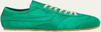 Dries Van Noten Mens Satin Low-Top Sneakers