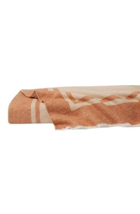SFERRA Viletta Throw Blanket in Sand/rust at Nordstrom