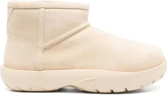 Bottega Veneta Schoenen, Dames, Beige, 37 EU, Leer, Snap Mini Enkellaars