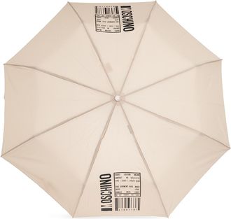 Moschino Umbrella With Logo, Unisex, Beige