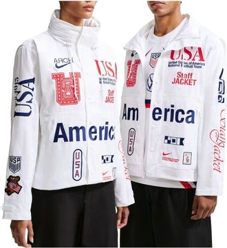 Nike x USA x V.A.A. Cryoshot Woven Staff Jacket White II9805-100