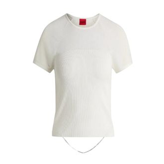 HUGO BOSS Hugo Dames/Dames Slevetta Slim Raglan T-shirt (Natuurlijk)
