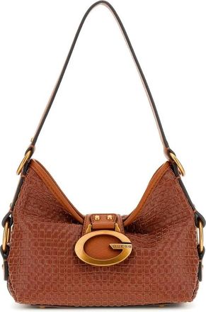 Guess Camden Mini Schoudertas - Dames - Schoudertassen - Bruin - ONE Size - Tassen