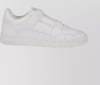 Valentino Garavani textured perforated low-top sneaker