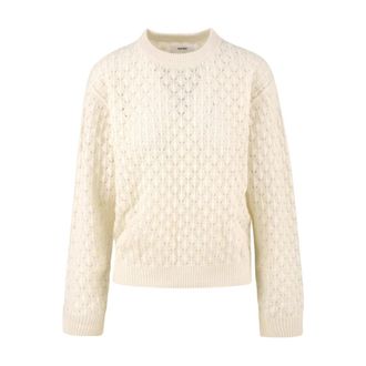 Notshy Round-neck Knitwear, female, Beige, M, Beige Jumpers for Women