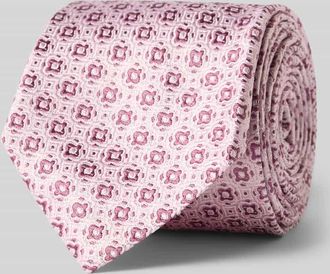 Monti Krawatte aus Seide im Allover-Look (7 cm) in Rose, Gr&ouml;&szlig;e 1