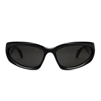 Balenciaga Justin Bieber Bb0157S 001 Sunglasses - female - Balenciaga - Sunglasses - Black - 65 MM - Accessories