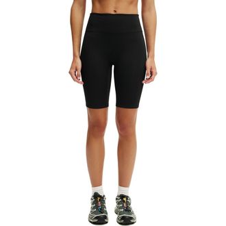 Cotton On Womens Active Bondi Everyday Mid Length Bike Short in Black at Nordstrom, Size X-Small
