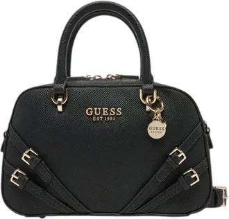 Guess Handbags, female, Black, Size: ONE SIZE Bramina Small Satchel