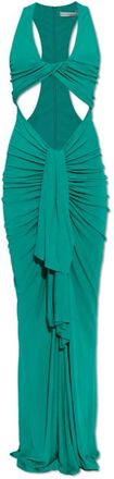CHRISTOPHER ESBER Kleedjes, Dames, Groen, S, Vivenda Drape Front Dress