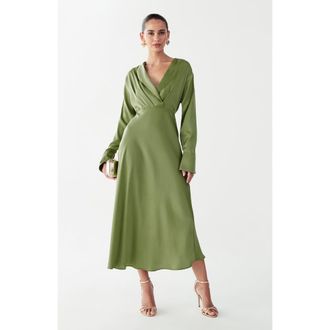 Willa Glades Maxi Dress in Sage Green at Nordstrom, Size 14
