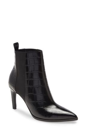 42 Gold Kensington Chelsea Boot in Black Leather at Nordstrom, Size 10