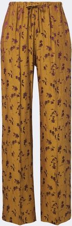 Dries Van Noten Floral wide-leg pants