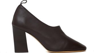 SOEUR Thea Pointed-Toe Leather Pumps