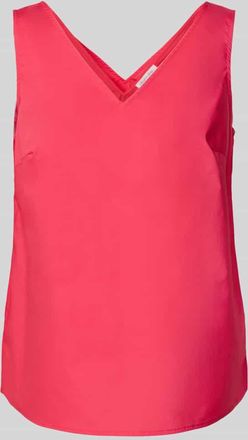 Christian Berg Regular Fit Blusentop mit V-Ausschnitt in Fuchsia, Größe 40