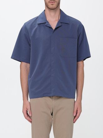 Herno Casual Short-Sleeved Shirt with French Collar and Patch Pockets