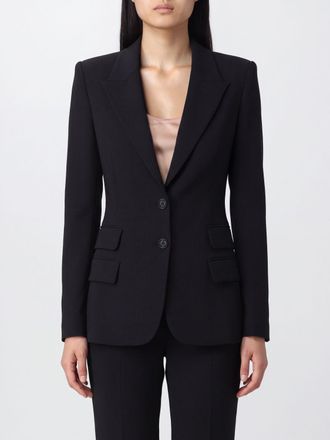 Elisabetta Franchi Slim Fit Single-Breasted Blazer with Peaked Lapels