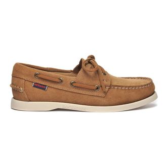 Sebago Boat Shoes, female, Brown, 6 UK, Suede Leather Moccasin with Rubber Sole