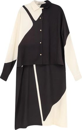Alberta Ferretti Herenjurk - Dames - Shirt Kleedjes - Zwart - XS - Kleedjes