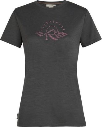Icebreaker Merino 150 Tech Lite S/S Sunrise Summit Merinoshirt für Damen | grau