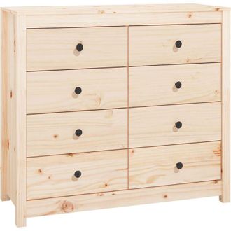 vidaXL Vidaxl - Armario Auxiliar De Madera Maciza De Pino 100x40x90 Cm