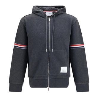 Thom Browne Felpa con zip Classic Loopback 4-Bar - - Sweatshirts & Hoodies - Uomo - Nero - S