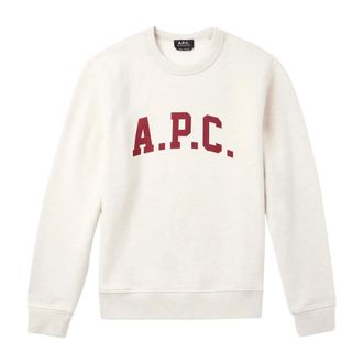 A.P.C. A.p.c., Hoodies & sweatvesten, Heren, Beige, L, Katoen, Sweet Harris Sweatshirt