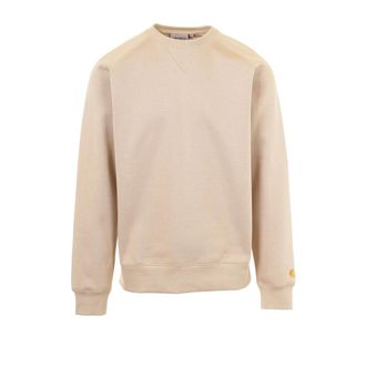 Carhartt Work in Progress Carhartt Wip, Sweatshirts, male, Beige, Size: XL Chase Sweat Crewneck