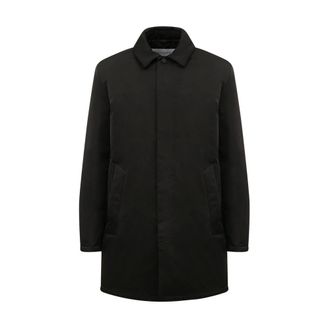 Trussardi Single-Breasted Coats, male, Black, Size: 2XL Giubbino