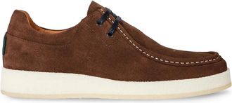 Paul Smith Derby in pelle scamosciata - Marrone