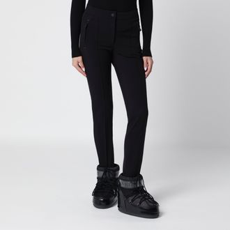 Moncler Pantaloni neri in tessuto tecnico stretch