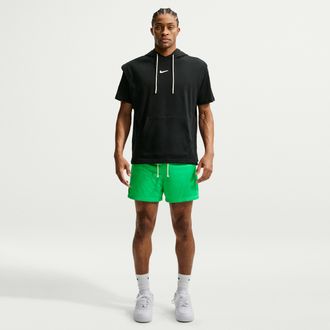 Nike Mens Standard Issue 5 Practice Mesh Basketball Shorts in Green | IF1587-388